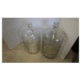2 Glass Wine Fermentation Bottles