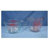 2 Pyrex Glass 4 Cup Measuring Cup