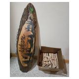 Box of Kindling,Lg Wood Welcome Sign