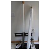 TV Stand, Plastic Roll, Wood Curtain Rod