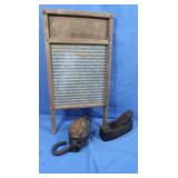 Antique Washboard,Pulley,Wood Hand Plane