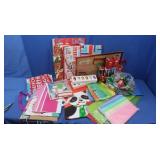 Box of Gift Bags, Ribbons, Candlelights