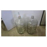 2 Glass Wine Fermentation Bottles