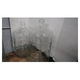 2 Glass Wine Fermentation Bottles