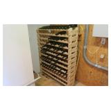 12 Tier/132 Bottle Wine Rack, 58x12x45"