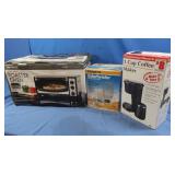 All NIB Toaster Oven,Tater Twister&1 Cup Coffee