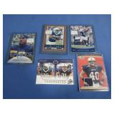 5 Football Trading Cards-PSU, Steelers