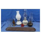 Home Decor incl. White Glass Lamp