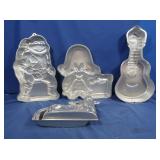 4 Cake Molds Includes Teenage Mutant Ninja