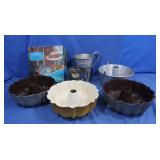 Three 12 Cup Bundt Pans & More