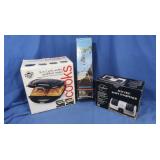 All NIB-Elec Knife Sharpener,3-in-1 Grill,Waffle