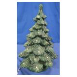 Ceramic Chrsitmas Tree, Main Bulb Lights Up,