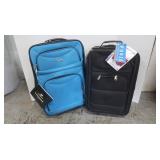 2 Carry-on Size Medium Soft Sided NWT Suitcases