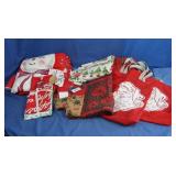 Christmas Linens(Blanket, Tablecloths, Towels &