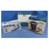 All NIB-Compact Deep Fryer,Scale&Iron