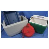 Boy Scout Metal Camping Set & 2 Coolers