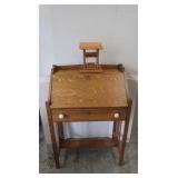 Antique Oak Secretery Desk(Good cond-1