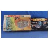 Vintage Sub Search Baord Game&Battleship Game