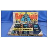 2 Vintage Board Games-Batman,Goldfinger