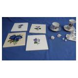 Ceramic Trivets, Ceramic Tea Cups & Saucers &