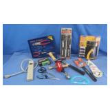 Tool  Lot-Pliers,Wrenches,Flashlight&more(some
