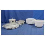 Vintage Pyrex 2 Glassbake Casseroles & Bowls