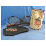 2 Tennis Racket, Bag of Tennis Balls