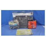 All NIB 110pc Home Project Kit,Drill Bit Set,