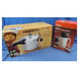 All NIB-6qt Pressure Cooker&Elec Coffee Bean
