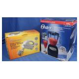 All NIB-Oster 12Speed Blender& Hand Mixer w/Caddy