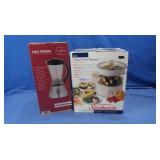 All NIB 8qt Food Stamer/Rice Cooker&Table Blender