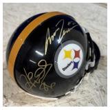 Pgh Steelers Autographed Mini Helmet