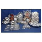 10 Asst. Cake Molds Incl. Barbie, Elmo, Little