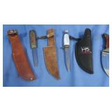 German Daggar w/Rem. Leather Case, Olson Knife &