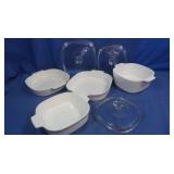 Set of 4 Casserole Dishes w/lids
