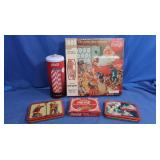 Vintage Coca-Cola Tin & Playing Card Sets,