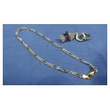 Gold Plated Sterling Jewelry - 2 Pr. CZ Earrings,