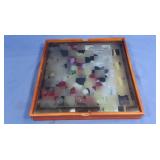 Glass Top Chess Board, Plastic Chess & Checkers