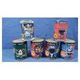 6 Cans Pinnacle Trading Cards,various