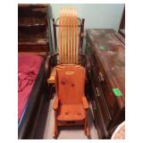 Bentwood Rocker 45Hx36"D,Wooden Child