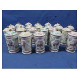 23 Spice Jars Lenox Porcelain"The Spice Carousel"