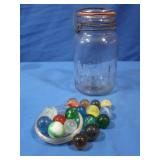 Vintage Glass Shooter Marbles