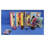 Super Heroes Lot(Spiderman Bobble Head,Activity