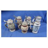 6 Avon Beer Steins,1970
