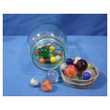 Vintage Glass Marbles,Some Shooters