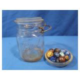 Antique Glazed Clay Marbles