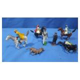 Various Porcelain&Plastic Small Figures,some