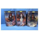 2 Barbie Harley-Davidson dolls&Ken