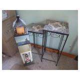 Plant Stands w/Mosaic Top 23x27"H,Wood Lighthouse