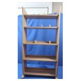 Wooden Media Storage Rack 19x7"x37..5"H